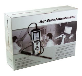 Hot Wire Thermo Anemometer Air Flow Velocity Meter USB