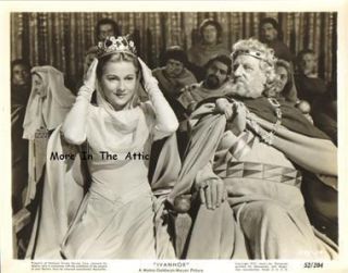 Joan Fontaine Finlay Currie Orig MGM Ivanhoe Still 2
