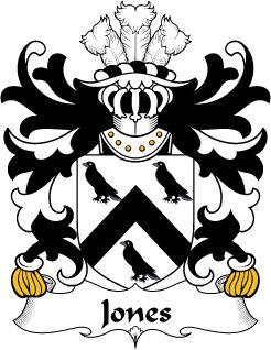 Family Crest 6 Decal Welsh Armorial Jones of Aberma