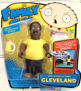 Family Guy talking action figures CLEVELAND BROWN NIB Playmates