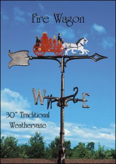 Whitehall Weathervane 30 Fire Wagon Ships in 1 Day Color Weather Vane