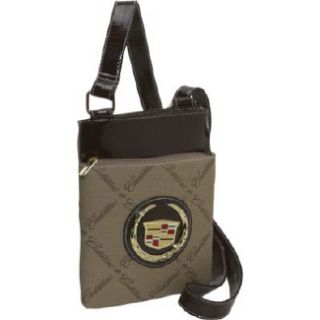 Ashley M Cadillac Monogram Messenger Ba Beige