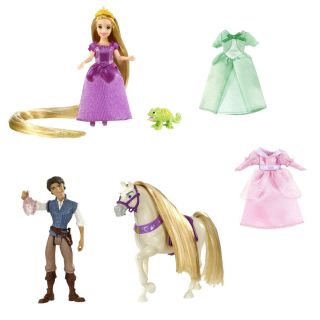 Disney Tangled Rapunzel Maximus Flynn Deluxe Story Bag Polly Pocket