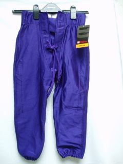 Mens Football Pants Game Practice Slotted Purple Small
