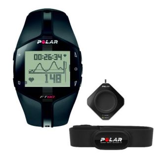 Polar FT80 Fitness Heart Rate Monitor Black White Includes Flowlink