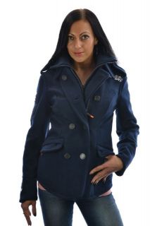  New Womens SUPERDRY Cute Classic Pea Jacket