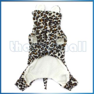 accessories superstore fashion pet dog leopard hoodie hooded coat