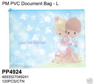 Precious Moments PVC File Document Folder Bag Zipper L