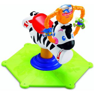 Fisher Price Go Baby Bounce and Spin Zebra Musical Toy