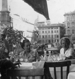 Photograph Description 1949 Janet Flanner sitting with Natalia Danesi
