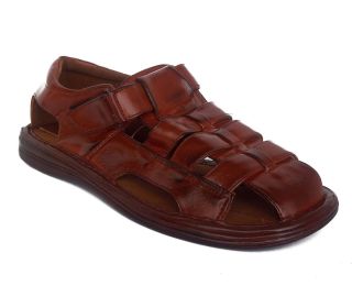 Veeko FL8839 Mens Brown Comfort Fisherman Sandals