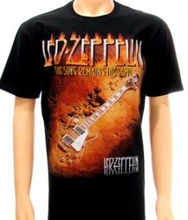 LED Zepplin Folk Rock Heavy Metal Men Tee T Shirt Sz M