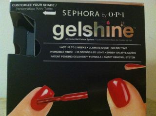 Sephora by OPI gelshine at home gel colour system