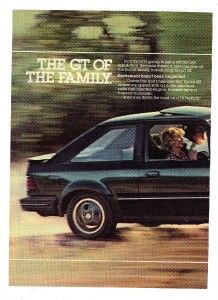 1982 ford escort gt 2 page ad the gt of the family