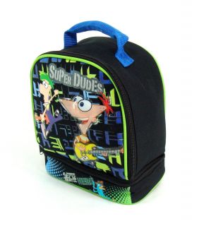 Lunch Bag Phineas and Ferb New Double Comparment Box