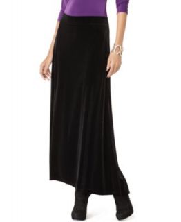  Black Velvet Full Length Fishtail High Low A Line Skirt M