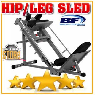  Hip & Leg Sled Press Squat Hack Machine Workout Fitness Exercise Bench