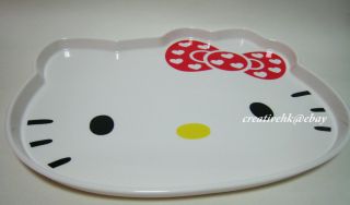   Original Hello Kitty Die cut Head Shape Plastic Food Serving Tray