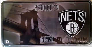 Brooklyn Nets New Logo Metal Tag License Plate NBA Basketball New