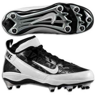  Air ZOOM Super Bad 3 D FOOTBALL Soccer Cleats Shoes black white 11.5