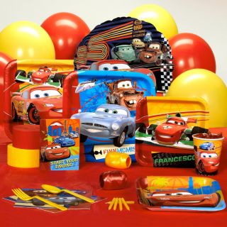 Disney Cars 2 Birthday Supplies Party Pack Set for 8