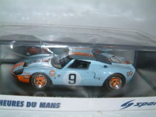 43 Spark Ford GT 40 1968 Le Mans Winner `Gulf`