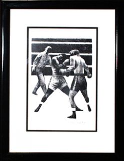 Fletcher Martin Boxing Original Lithograph