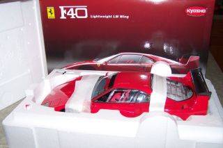 Kyosho 1 12 Ferrari F40 Lightweight LM Wing Red