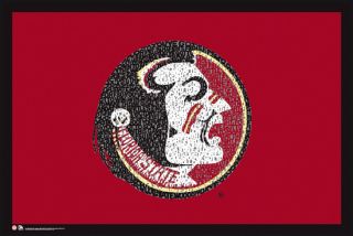 florida state seminoles fight song ncaa logo poster