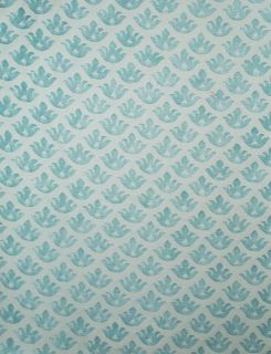 FORTUNY Fabric Canastrelli French Blue White Cotton Venice Italy New