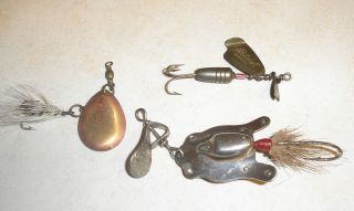  Vintage Metal Fishing Lures Lures Fosse Mitchell 4 Brothers Collection