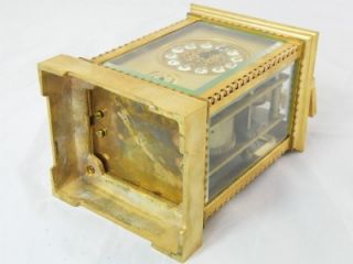 LARGE GILT METAL REPEATER CARRIAGE CLOCK   CAMERDEN & FORSTER