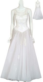 Eva Haynal Forsyth Tulle Bridal Wedding Gown 12 New