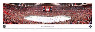 Florida Panthers NHL Playoff Game Night Panoramic Hockey Poster Print