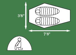 Saguaro Bivy Tent Camping Backpacking Hike 2 Person