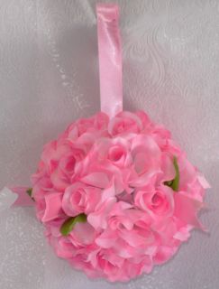  Rose Petal Pink Pew Bows Wedding Flowers Arch Centerpieces