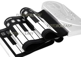 Roll Up Electronic Flexible Folding Keyboard Piano Soft 49 Keys Hand