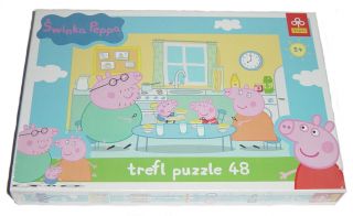 this peppa pig puzzle comprises of 48 pieces