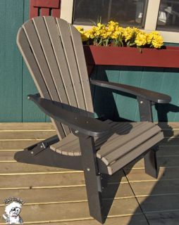  Folding Adirondack Chair Recycled Poly Outdoor Patio Furniture