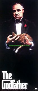 The Godfather Movie Poster R1991 Mint Original VDP 17x38 Al Pacino