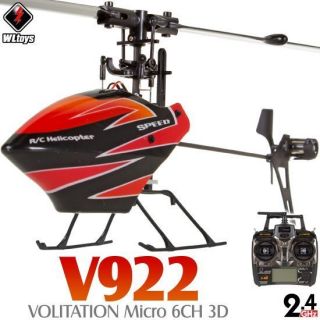  Volitation 3 Axis Gyro 3D 6CH Flybarless RC Helicopter Big V911