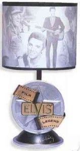 Retired Elvis Film Legend Lamp Factory SEALED Plus Free Elvis Pez CD