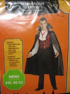  Costume Halloween Reenactment Mens XXL 50 52 Dracula Cape