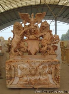 Great Hand Carved Marble Lion Fountain L102