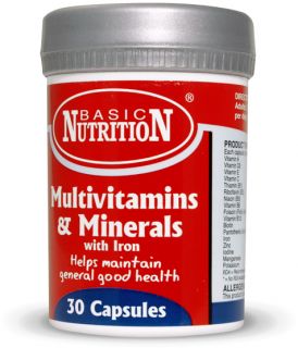 Basic Nutrition Vitamins Supplements Minerals Capsules Tablets Big