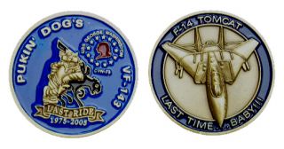 VF 143 Pukin Dogs Challenge Coin Last Tomcat Cruise GW
