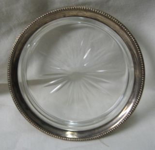 VINTAGE FRANK WHITING STERLING SILVER WINE CHAMPAGNE COASTER