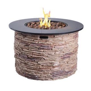 Fire Pit Outdoor Fire Table with Cover Bond Cliffstone Patio Fire