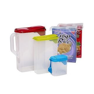 Buddeez® 8 PC Cereal Dry Food Dispenser Kintchen Pantry Organizing