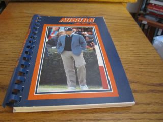 1991 Auburn University Tigers Football Media Guide Spiral